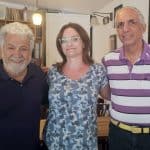 מימין אילן שחורי אנדריאה קור סגנית נשיא בני ברית הבינלאומי ויוסי אלפי. צילום פרטי