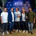 מימין לשמאל- שף גיא גמזו, גיא בסר, ניר לוינגר, מני כהן, ושי מור יוסף צילום גיל רובינשטיין