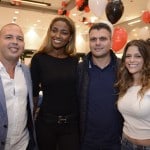 לירון וטיטי עם מוטי בירמן ואלרן זיו בפתיחת חנות דיוטי מוטי בביג קריות