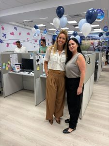 ורדית ביטון מנהלת מערך המכירות ישראכרט ושירלי פדידה מנכל גב מערכות מקבוצת מטרקיס צילום יחצ